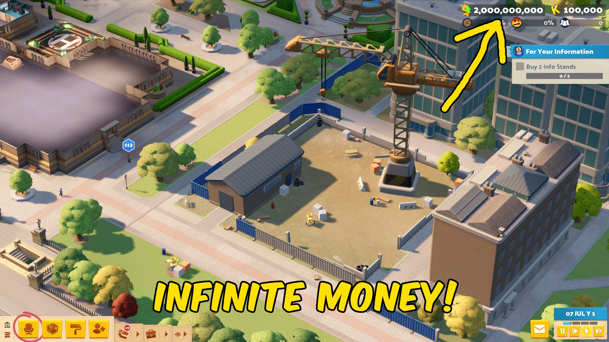 Two Point Museum — Give Money (screenshot 2)